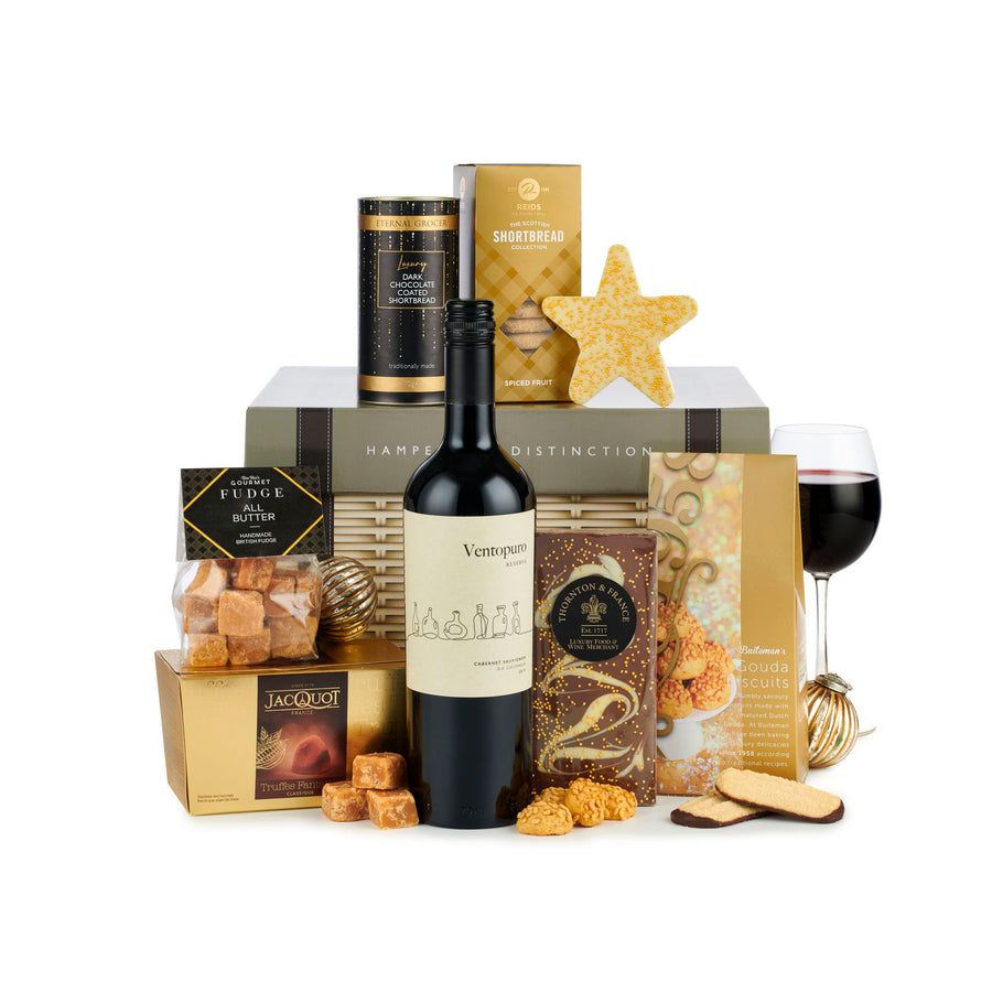 H23012 The Sparkle Christmas Hamper With Red Wine Spicers of Hythe